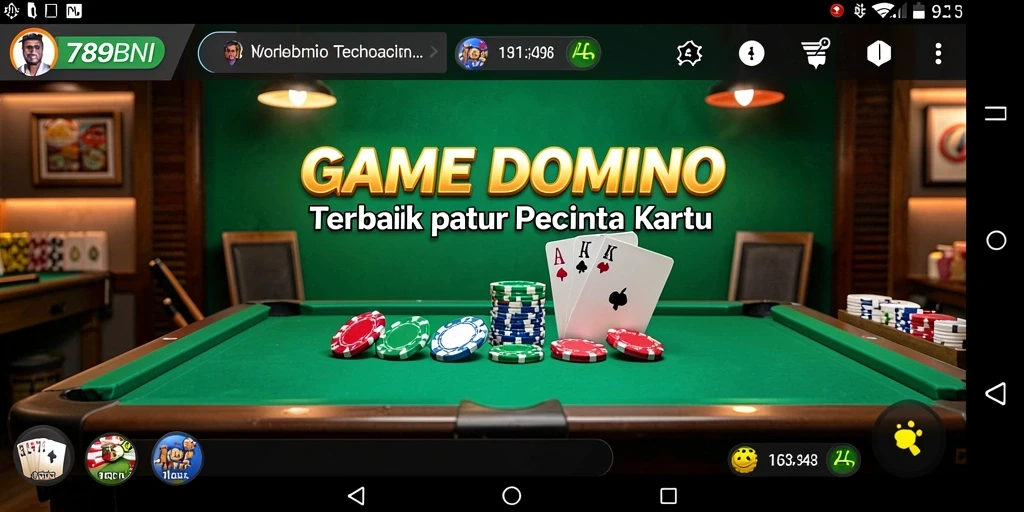 Screenshot gameplay yang menunjukkan serunya bermain Domino di 789BNI.