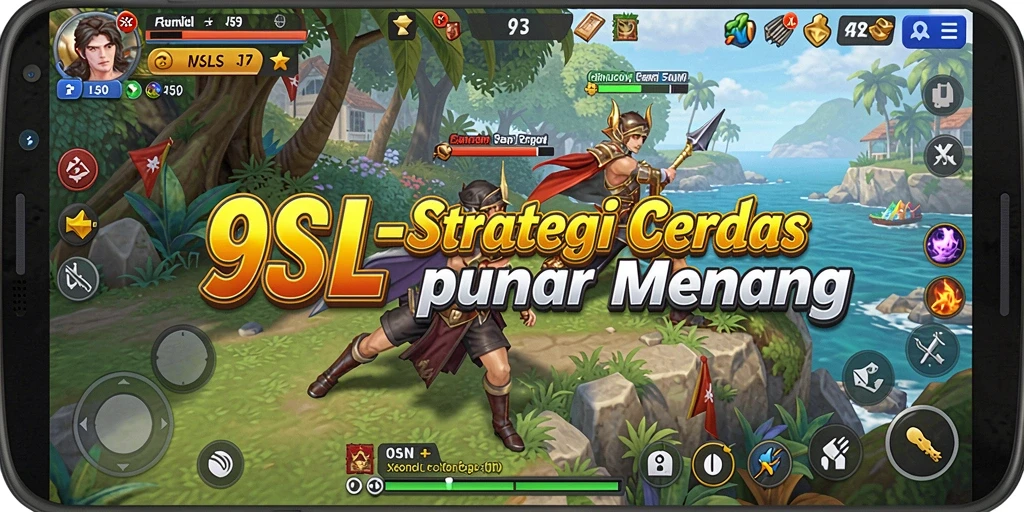 Tampilan seru dari gameplay dan pertempuran strategi 9SL.