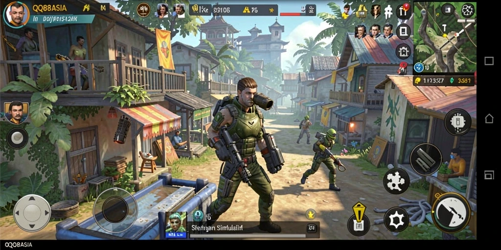 Screenshot utama QQ88ASIA menampilkan serunya gameplay Simulation.