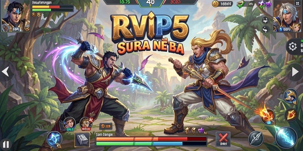 Gameplay seru RVIP5 yang mendebarkan antar karakter.