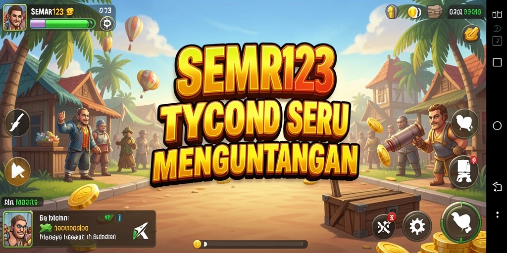 Tampilan gameplay <strong>SEMAR123</strong> yang menunjukkan manajemen bisnis yang seru.